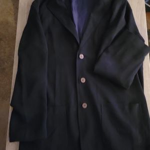 Tommy Bahama Men's 100% Silk Blazer Black